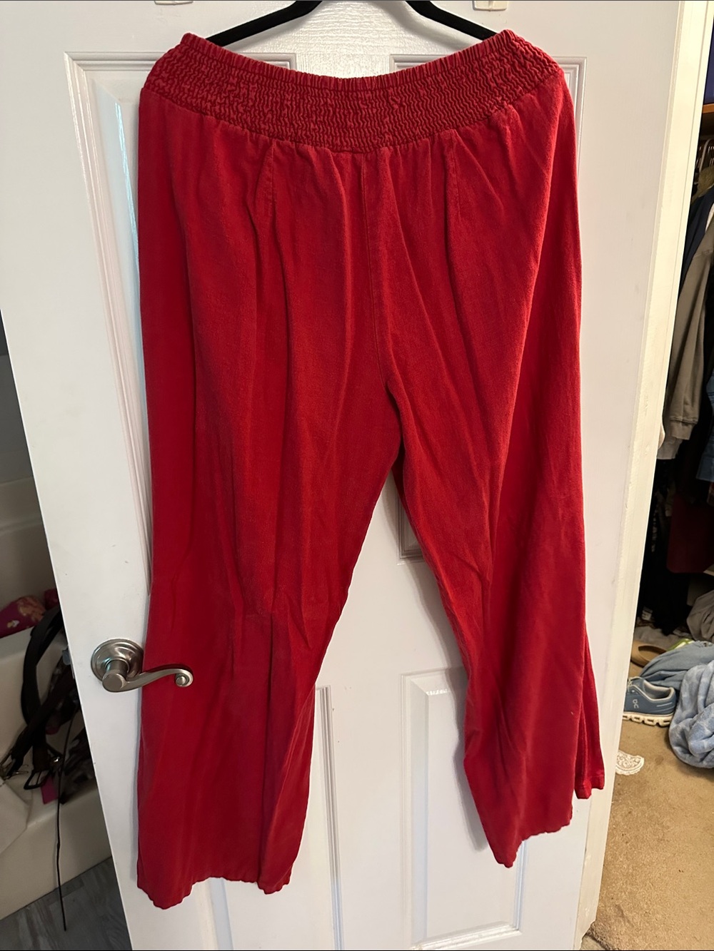 Red Drawstring Lounge Pants - Picture 4 of 4